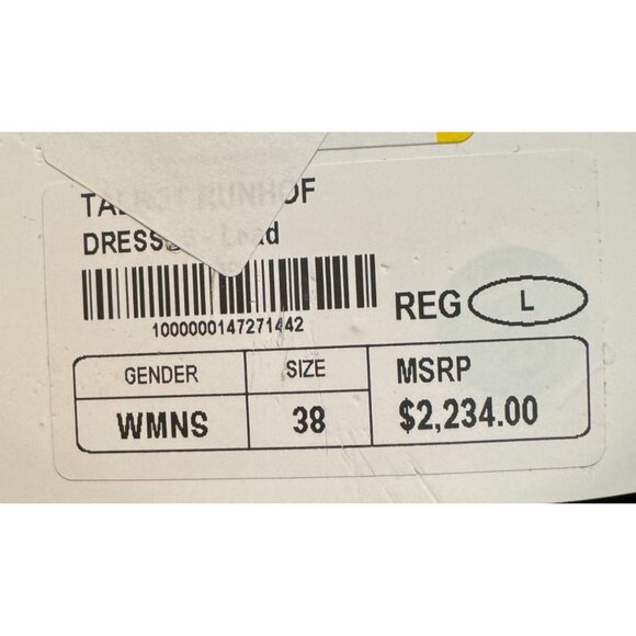 Talbot Runhof Silver Sequin Gown Full Slip Retails $2,234 Women's Size EU38/L - Picture 8 of 8